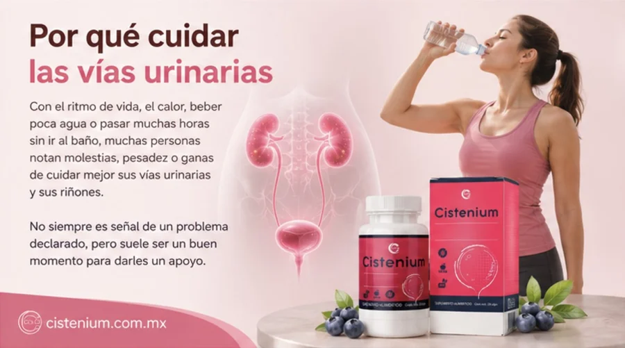 Cistenium — por qué cuidar las vías urinarias